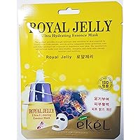 EKEL Korea Cosmetic Skin Care Royal Jelly Hydrating Essence 3D Mask Pack (9pcs)