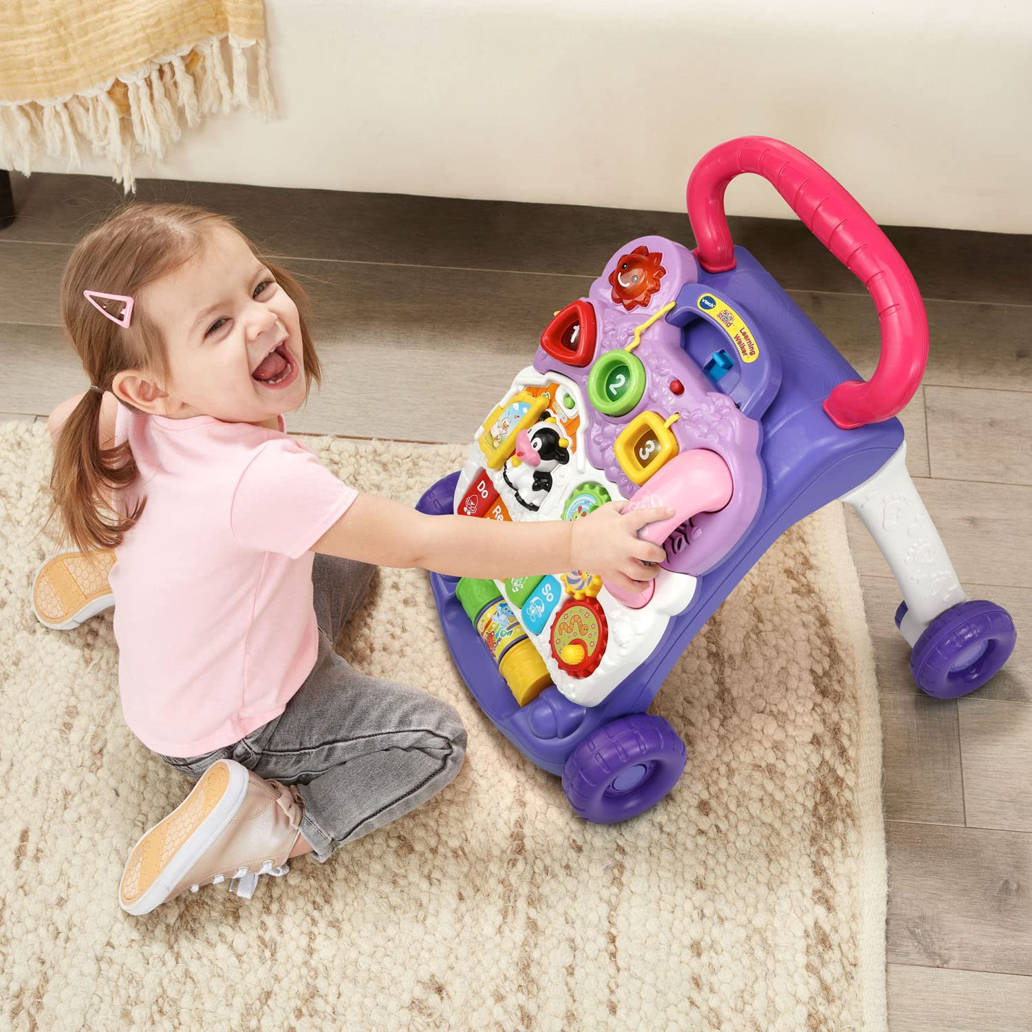 VTech Sit-to-Stand Learning Walker (Frustration Free Packaging), Lavender (Amazon Exclusive)