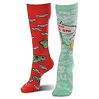 Dr. Seuss Green Eggs and Ham Knee High Socks for Adults and Teens