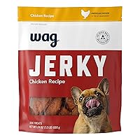 Amazon Brand - Wag Soft & Tender American Jerky Dog Treats -Chicken Recipe (24 oz)
