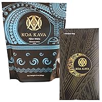 8 Oz Premium Fiji Waka from Koa Kava with a Drawstring Kava Strainer