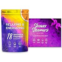 Cleverfy Shower Steamers Pack of 18 and Pack of 6: Citrus & Lavender and Variety Pack Bundle. Shower Bombs with Essential Oils.