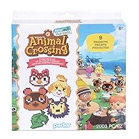 Perler Nintendo's Animal Crossing Fused Bead Activity Kit with 9 Unique Patterns, Finished Project Sizes Vary, Multicolor 2003 Pieces