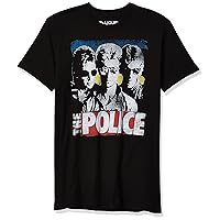 Liquid Blue Men's Standard The Police Greatest Hits Short Sleeve T-Shirt