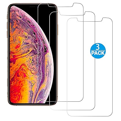 Ailun Screen Protector for iPhone 11 Pro Max/iPhone Xs Max 3 Pack 6.5 Inch 2019/2018 Release Case Friendly Tempered Glass