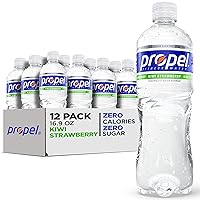 Propel, Kiwi Strawberry, Zero Calorie Sports Drinking Water with Electrolytes and Vitamins C&E, 16.9 Fl Oz (Pack of 12) - Packaging May Vary