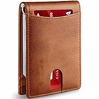 Large Capacity Genuine Leather Bifold Wallet/Credit Card Holder for Men with 15 Card Slots (Brown) (XW-NAKB-A7)