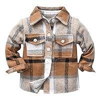 Big Boys Winter Jackets Kids Toddler Baby Boys Autumn Winter Plaid Cotton Long Sleeve Coat for Toddler Boy