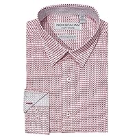 Nick Graham Long Sleeve Solid Traveler Dress Shirt for Men, Wrinkle Free Men’s Dress Shirt with Performance Fabric
