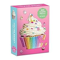 Shaped Mini Jigsaw Puzzle, You’re Sweet Cupcake, 100-Pieces – Cupcake Shaped Puzzle Featuring a Colorful Design, Thick and Sturdy Pieces, Perfect for Family Fun, Multicolor, 1 EA (0735363919)