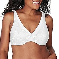 Playtex Women's Dreamwire Ultra-Soft No-Poke Underwire, Smooth Lace Bra, 4-Way Support