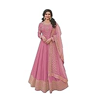 STELLACOUTURE Indian ready to wear gown type salwar kameez for women with rich dupatta 2227-O