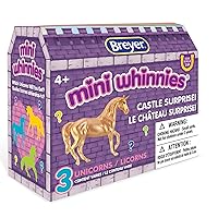 Breyer Horses Mini Whinnies Castle Surprise | 3 Unicorns | Random Assortment | 1:64 Scale | Unicorns Measure 2