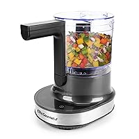 EMC4423 Maxi-Matic Patented Electric HoverChop Vegetable Food Prep Processor Chopper, Up/Down Chopping Motion, Chop, Grind, Emulsify, Puree, Mince, Touch Screen Keypad