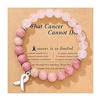 PINKDODO Breast Cancer Gifts Inspirational Bracelets for Women Girls