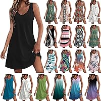 HTHLVMD Plus Size Summer Tunic Women Hawaii Sleeveless Homewear Solid Stretchy Tunic Comfort V Neck Cotton Ruched Blouses for Women Army Green