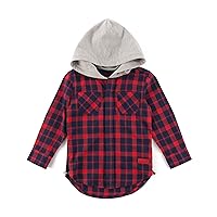 George Hooded Flannel (Red)-Unisex