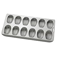 Mrs. Anderson's Baking Nonstick 12-Cup Madeleine Pan, Tinned Steel, 15.75-Inches x 8-Inches