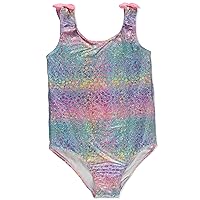 Girls' 1-Piece Foil Dot Swimsuit