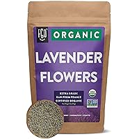 FGO Organic Dried Lavender Flowers, 100% Raw From France, 4oz (Pack of 1)