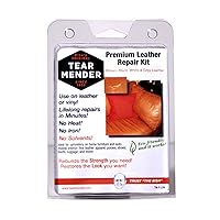 Tear Mender Premium Leather Repair Kit with Patches and Color Refinish Compound, 2 oz Bottle, TM-P-LRK