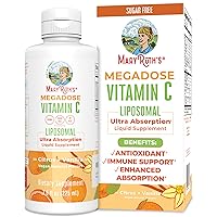 MaryRuth Organics Liposomal Vitamin C | Immune Support Supplement | Vitamin C 500mg | Megadose Vitamin C Supplement | Skin Care | Liquid Vitamin C | Vitamin E | Vegan | Non GMO | 30 Servings