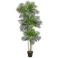 Nearly Natural 6' Phoenix Palm Tree Artificial Plant, Green