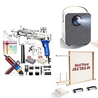 BESGEER Tufting Starter Kit with Tufting Gun, Trimmer, Frame and Tracing Projector Kit,is The Most Complete tufting kit for Beginners