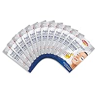 Eyes & Lips Mask - With jojoba, Q10, panthenol - for 40 Applications (Pack of 10 x 4 units. 1.5 ml per unit) - for all skin types
