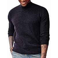 PJ PAUL JONES Men's Mock Turtleneck Sweater Long Sleeve Undershirts Wool Blend Pullover Sweaters