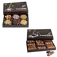 Granny Bellas Christmas Tower Bundle, Chocolate Covered Cookies and Wafers, Holiday Brownies Gifts Sets, Family Food Delivery Ideas, Prime Gourmet Candy Basket, For All Couples Families Adults Men Mom