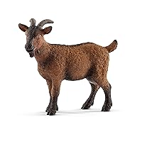 Schleich Farm World Realistic Goat Figurine - Highly Detailed and Durable Farm Animal Toy, Fun and Educational Play for Boys and Girls, Gift for Kids Ages 3+