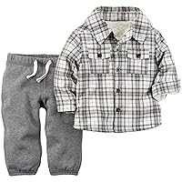 Carter's Baby Boys' 2 Piece Shirt Set - Heather - 3 Months