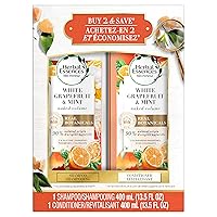 Herbal Essences bio:renew White Grapefruit & Mosa Mint Shampoo and Conditioner Bundle Pack, 13.5 Fl Oz (Pack of 2)