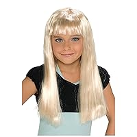 Child'S Rock Star Long Blonde Wig