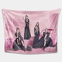 Korean Girl Group Poster Blanket, HD Printing Does not Fade, Soft Flannel Throw Blanket, Suitable for Kids Teen Adult Gift (Color 12,60x80in (150x200cm))