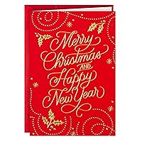 Hallmark Christmas Cards (Red Merry Christmas, 16 Cards and 17 Envelopes)