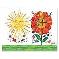 Oopsy daisy Eric Carle's Garden Canvas Wall Art, 18x14, Red