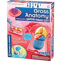 Thames & Kosmos Gross Anatomy: Make-Your-Own Squishy Human Body STEM Experiment Kit | Make Colorful Models of Human Organs with Slime & Putty | Fun, Tactile Intro to Human Anatomy | 5 Cool Activities