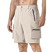 Men's Hiking Tactical Shorts Cargo Quick Dry Outdoor Golf Shorts with 5 Pockets for Athletic Fishing Travel