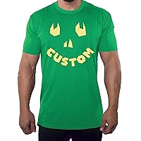 Happy Jack O Lantern Custom Men's T-Shirts, Funny Graphic Tees, Halloween Tops!