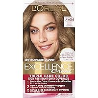 Excellence Creme Permanent Triple Care Hair Color, 7BB Dark Beige Blonde, Gray Coverage For Up to 8 Weeks, All Hair Types, Pack of 1