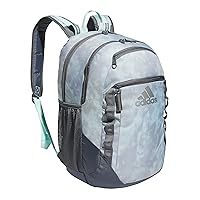 adidas Excel 6 Backpack, Stone Wash Semi Flash Aqua-Stone/Onix Grey, One Size