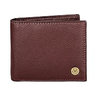 RFID Protected Maroon Leather Wallet for Men I Top Grain Wallet