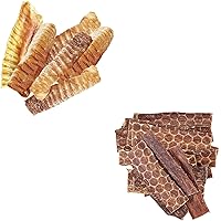 hotspot pets Premium Beef Esophagus Gullet Sticks Bundle with Half Split Trachea Chews for Dogs - All Natural Dog Treats Beef Snacks with no Added Hormones -