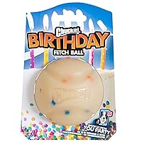 Chuckit! Birthday Fetch Ball, Medium (2.5 Inch Diameter), for Dogs 20-60 lbs, Pack of 1