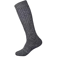 Therapeutic Alpaca Socks With Large Calf Stretch, Neuropathy Socks Swollen Feet Ankles Relief, Sleep Socks (X-Large, Gray - X-Large -Men 11-14)