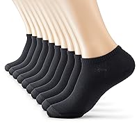 MONFOOT Women's and Men's 10 Pairs Thin Eco Friendly Low Cut Ankle Socks, multipack