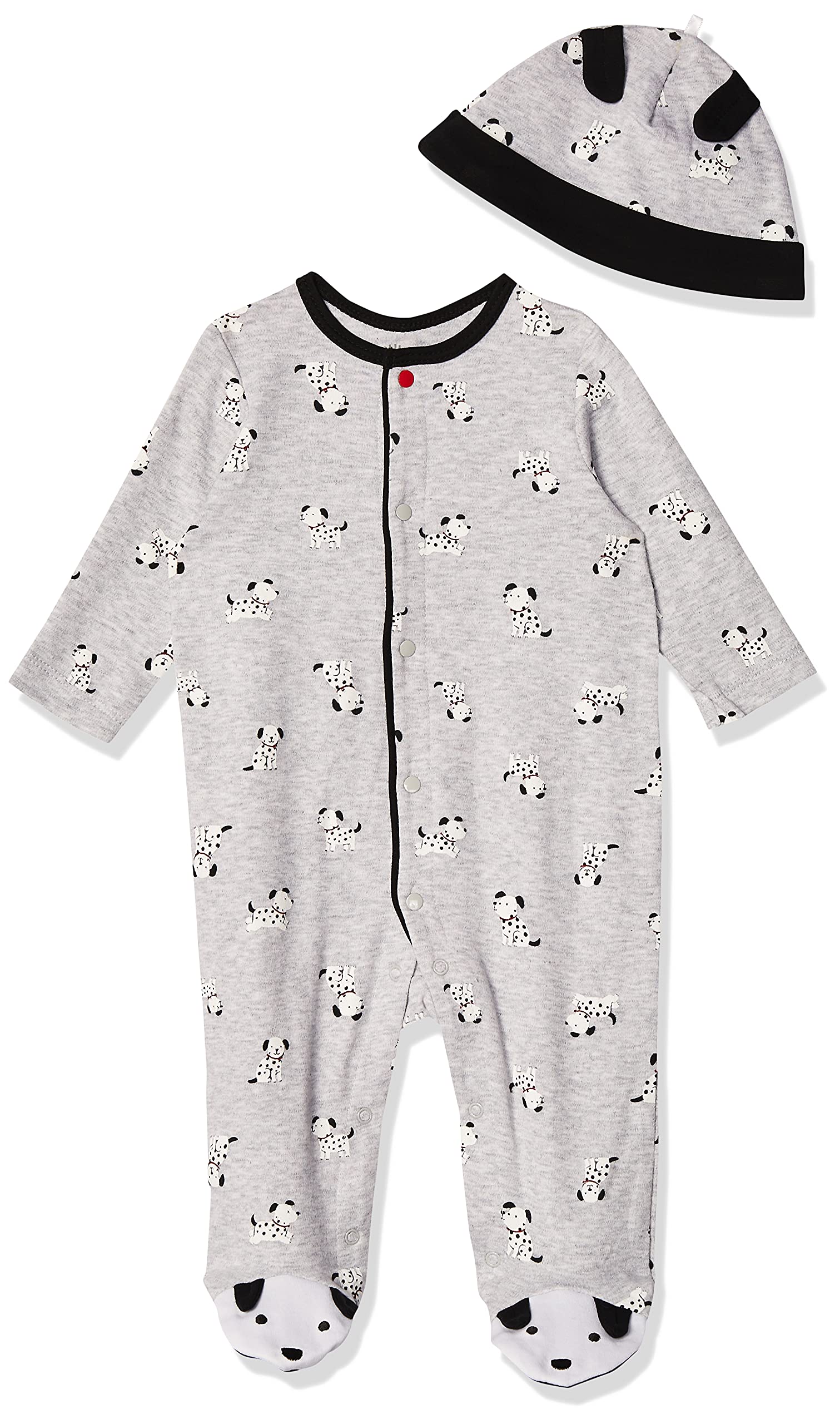 Little Me Baby Boys 2-piece Footie and Cap Set