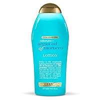 Radiant Glow + Argan Oil of Morocco Extra Hydrating Body Lotion for Dry Skin, Nourishing Creamy Body & Hand Cream for Silky Soft Skin, Paraben-Free, Sulfated-Surfactants Free, 19.5 fl oz